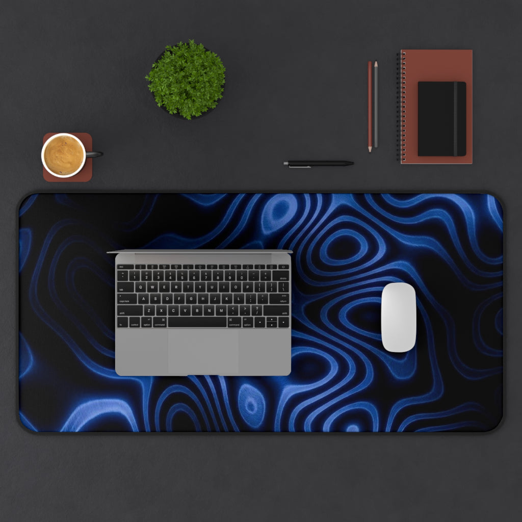 Navy Neon Desk Mat